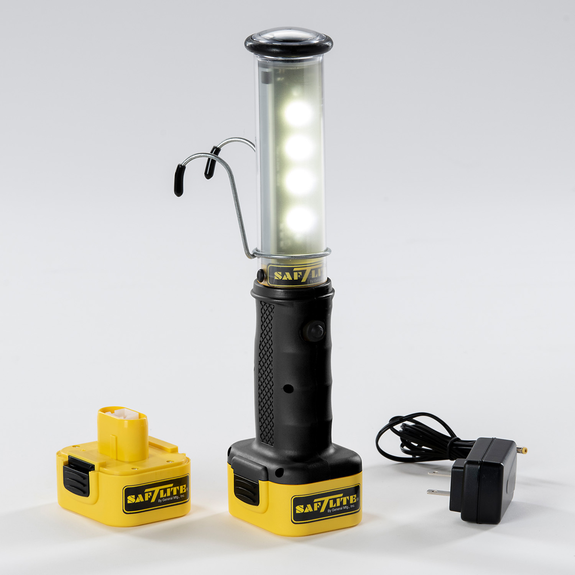 SafTLite by General Manufacturing Inc.: Stubby II Cordless Worklight - LED, 600 Lumen Side Light, 125 Lumen Flashlight, Polycarbonate Tube, Model # 23020012